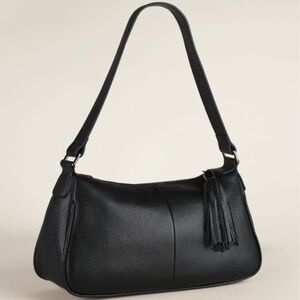 Black Leather Satchel Bag